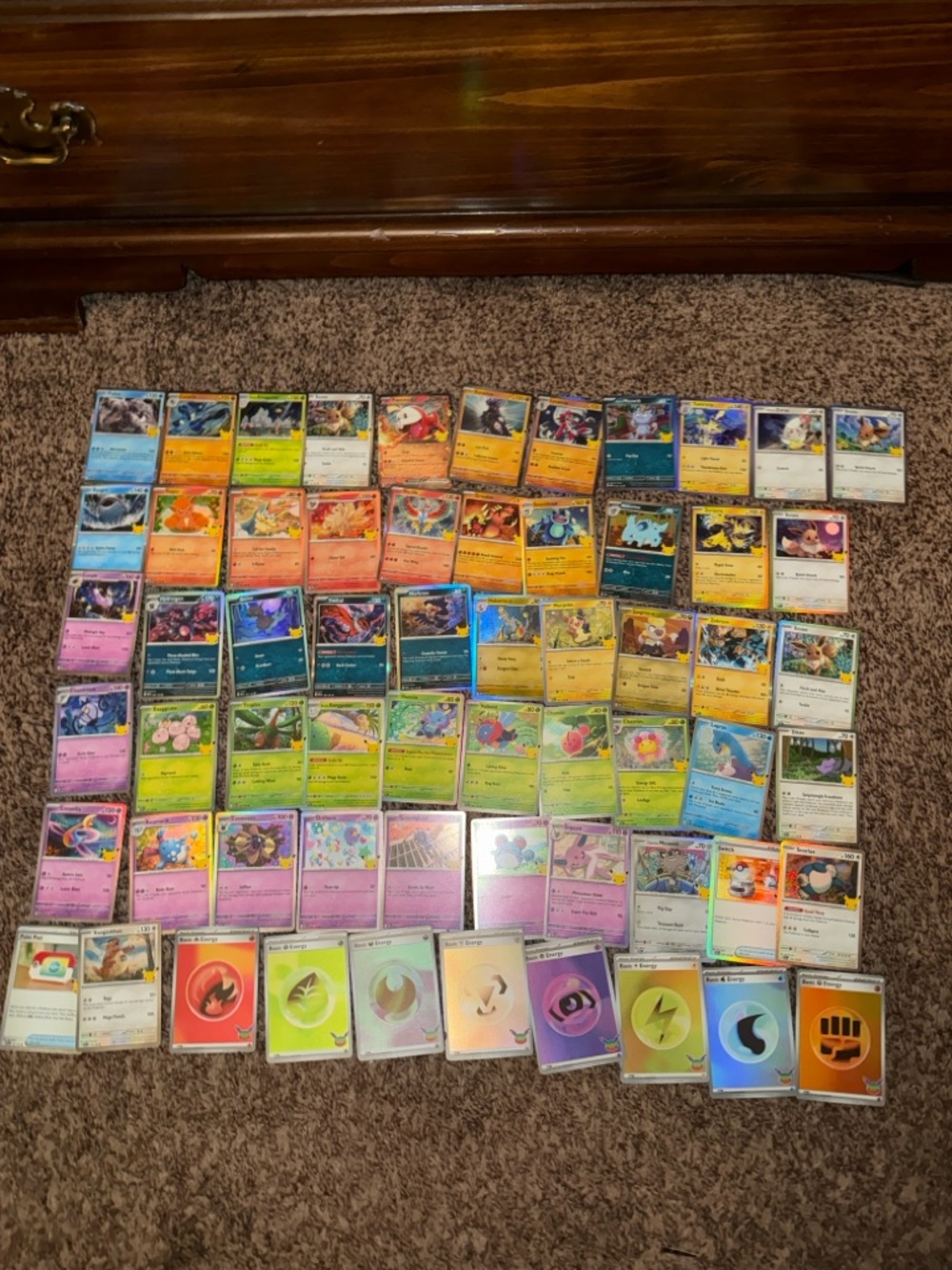 Pokemon 30th Celebration Bulk Cards Lot of 61